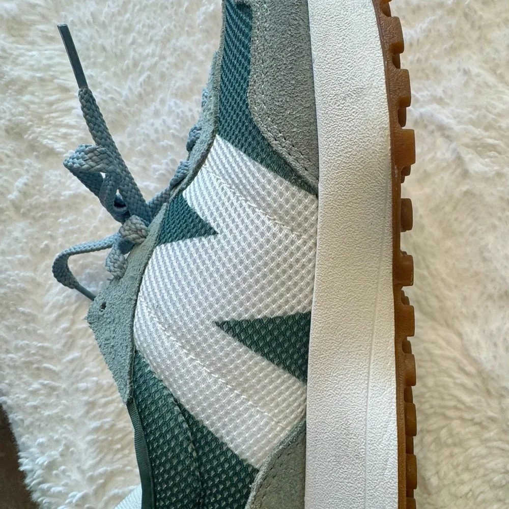 New Balance - 327 Juniper / Dark Juniper Low Top Sneakers - Picture 12 of 13